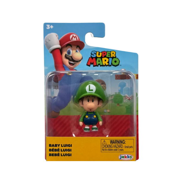 Jakks Pacific Super Mario Baby Luigi 2.5” Action Figure – World of Nintendo