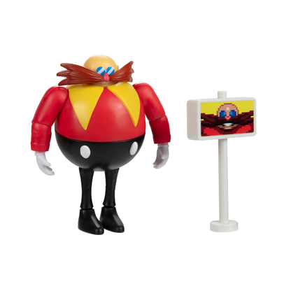 Jakks Sonic The Hedgehog DR EGGMAN with GOAL POST 4" Inch Action Figure