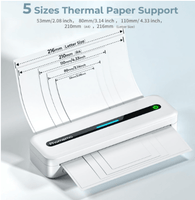 Phomemo M832 - Portable Bluetooth Thermal Printer +4 Extra Paper Rolls