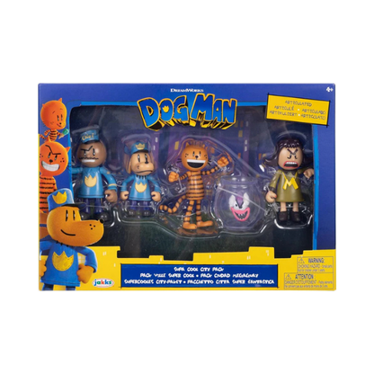 Dog Man Supa Cool Figure Pack 2.5-Inch Action Figures 5-Pack