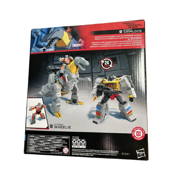 Transformers Studio Series Dinobot Grimlock & Autobot Wheelie – Transformers The Movie Figure Set