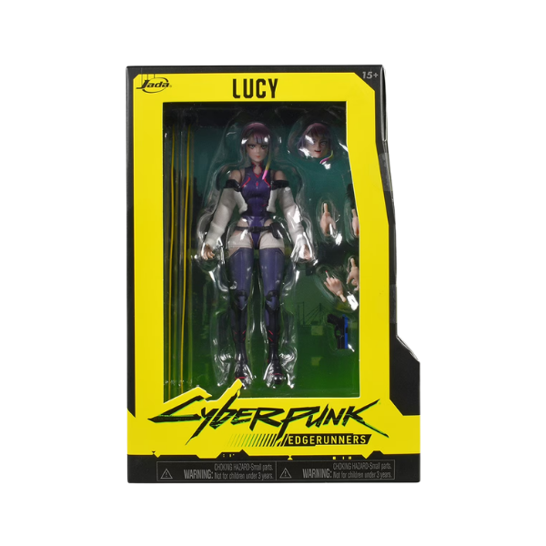Lucy 6" Moveable Figure with Accessories and Alternate Head and Hands "Cyberpunk: Edgerunners" (2022) TV Series Model by Jada