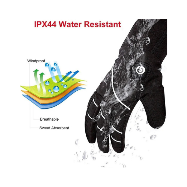 Day Wolf Heated Glove Liners with Rechargeable Batteries for Winter Sports