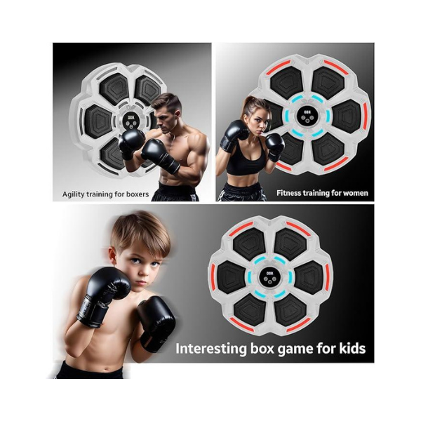 PHYLOKS Musical Boxing Machine – Wall-Mounted Boxing Trainer with Gloves