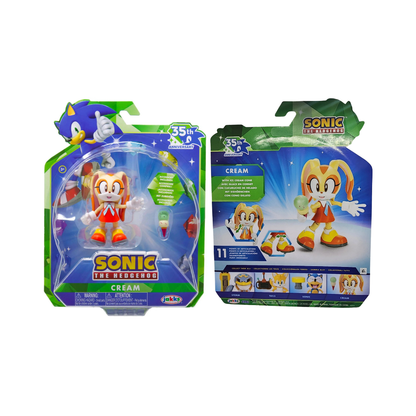 Sonic the Hedgehog 35th Anniversary Cream 4-inch JAKKS Pacific action figure with ice cream cone