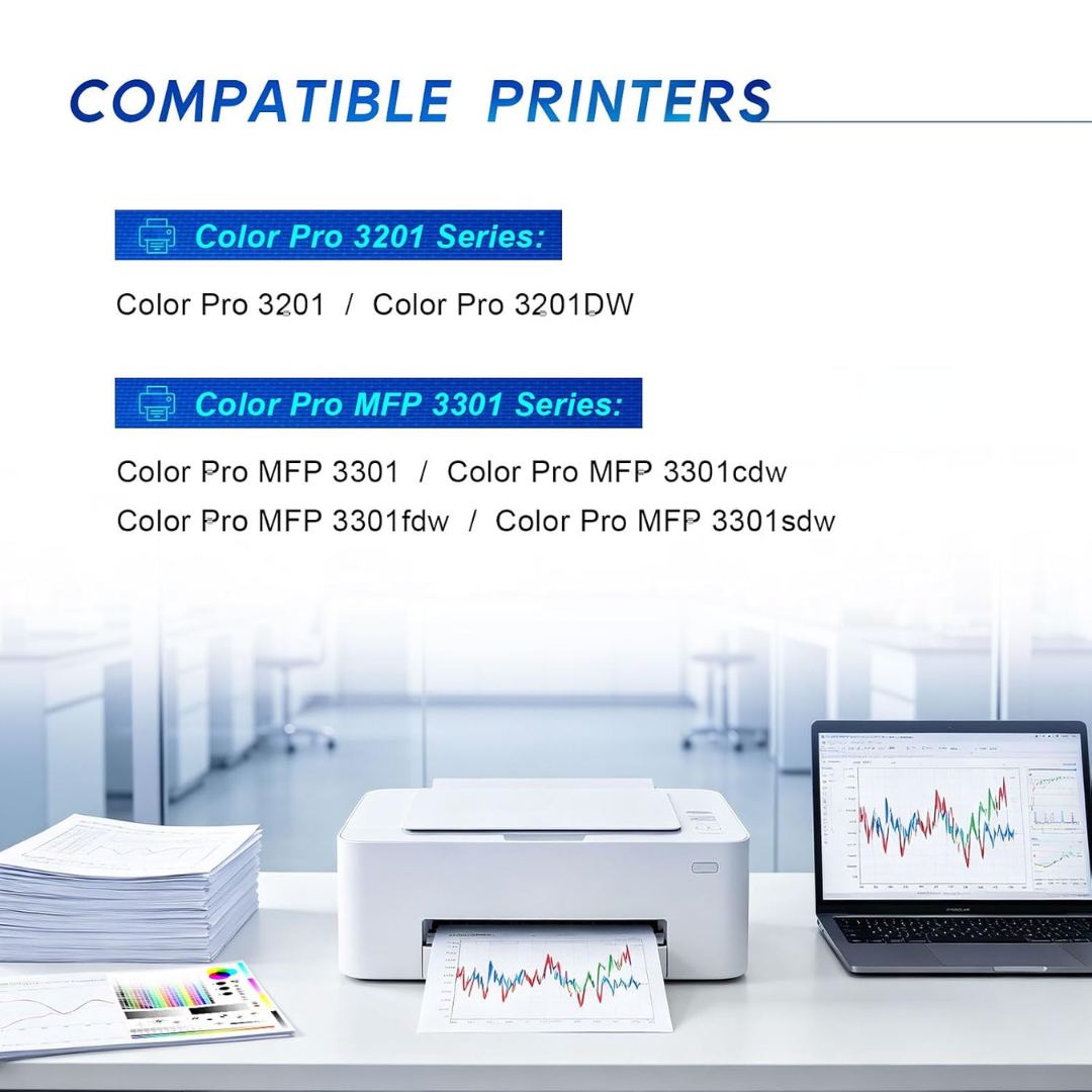 MEGAIN 218X Toner 4-Pack for HP 3201dw 3301cdw 3301fdw 3301sdw