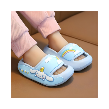 Hello Kitty Cinnamoroll Cloud Slippers Baby Blue – Kids & Women