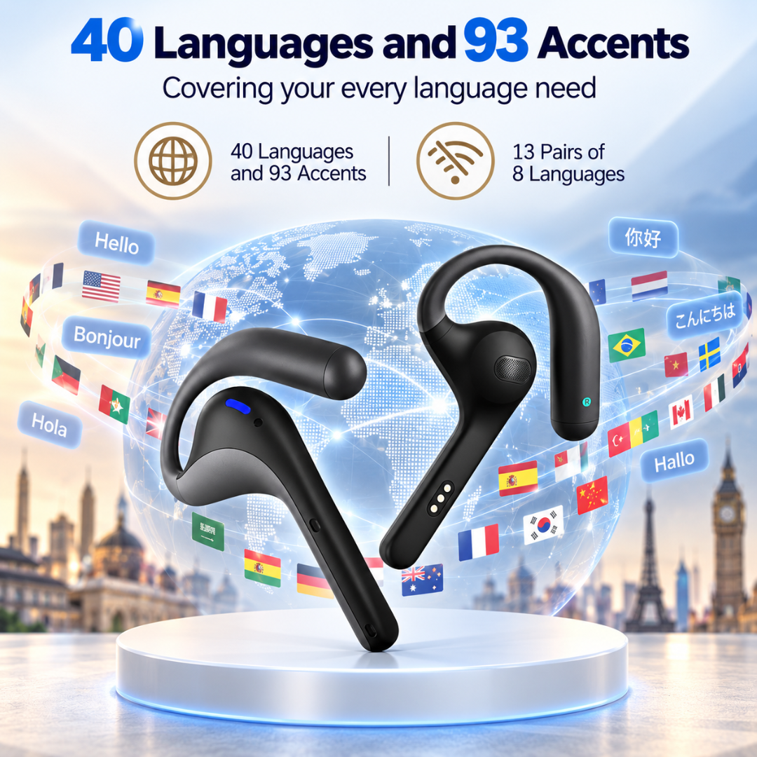 Timekettle W4 Pro AI Interpreter Earbuds Real Time Translation Calls Meetings 40 Languages
