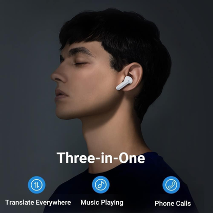 Timekettle M3 Translator Earbuds, Real-Time Voice Translation, White