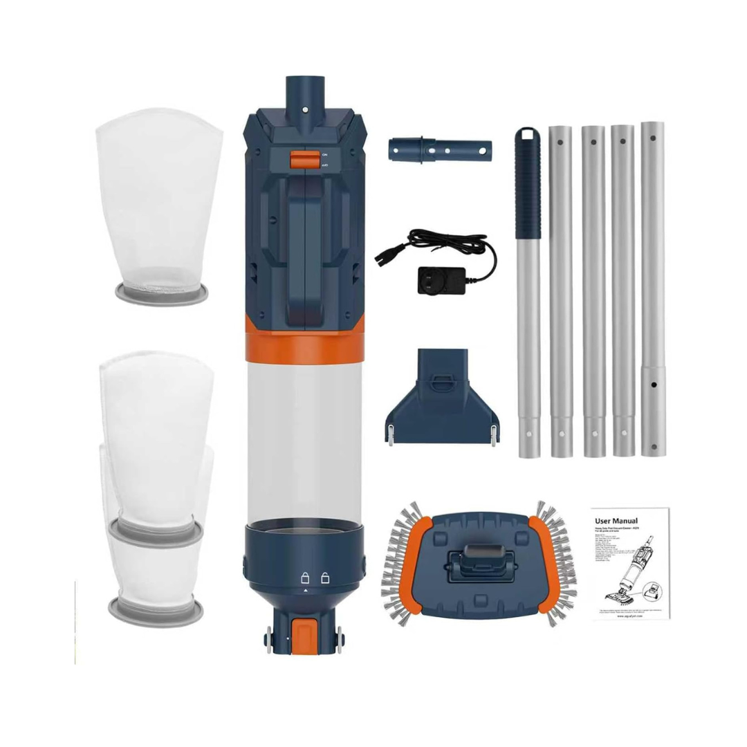 AQUAFYSH AQ70 Cordless Pool Vacuum 18.9 GPM Handheld Pool Cleaner