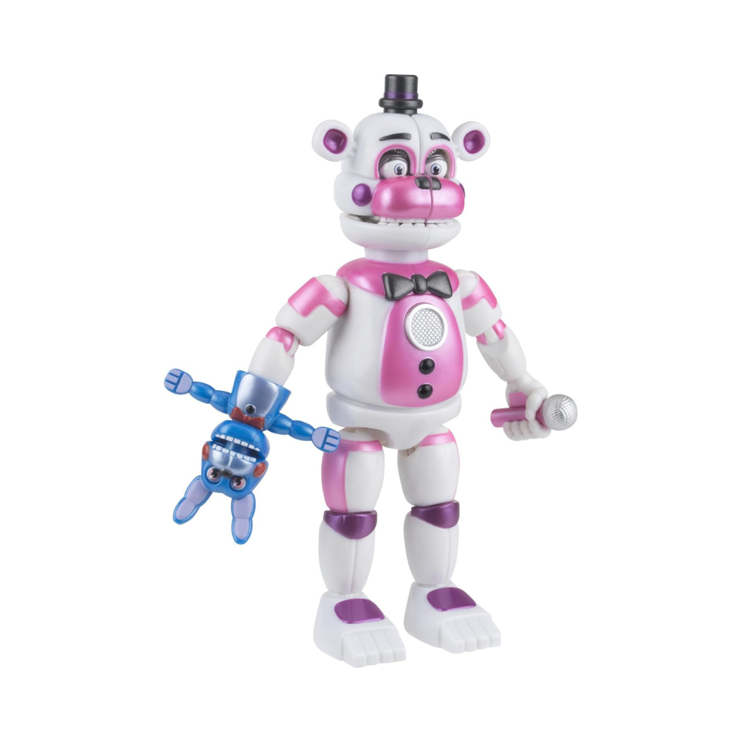 Jazwares FNAF Funtime Freddy 5-Inch Jumpscare Action Figure with Glow Eyes