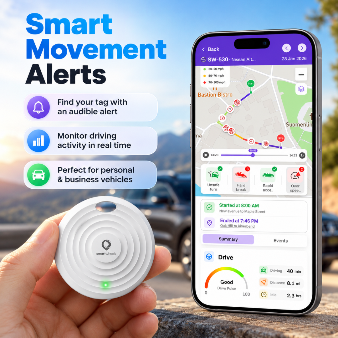 SmartWheels GPS Tag vehicle tracking device, product gallery image 3 of 5