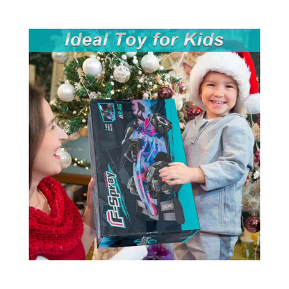 Carro de corrida RC de alta velocidade com spray, luzes e música para crianças a partir de 6 anos