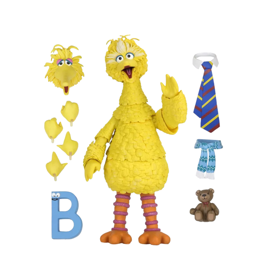 NECA Sesame Street Ultimate Big Bird 7 Inch Scale Action Figure with Accessories
