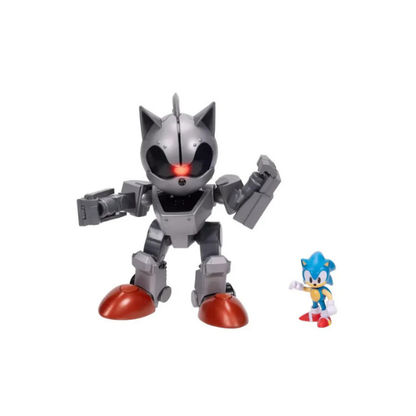 Mecha Sonic 8" Figure w/ Lights, Jet Pack + 2.5" Sonic – JAKKS Pacific