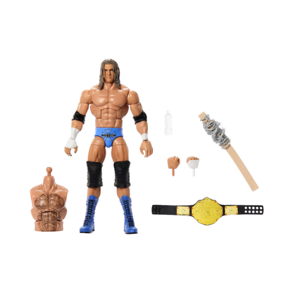 WWE Legends Elite Series 31 Triple H 6-inch Mattel figure with Diamond Studd Build-A-Figure part