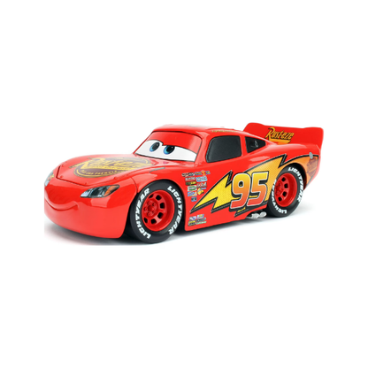 Disney Pixar Cars Lightning McQueen 1:24 Die-Cast Race Car with Tire Rack