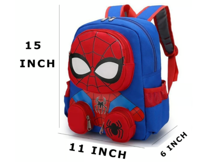 3D Cartoon Toddler Backpack 15'' Lightweight School Bag | Oryetmqa - Logan's Toy Chest