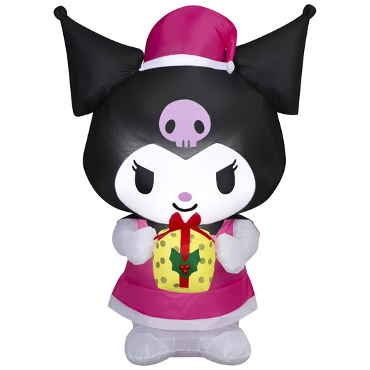 Hello Kitty 4.5 ft Kuromi & Yellow Present Christmas Inflatable