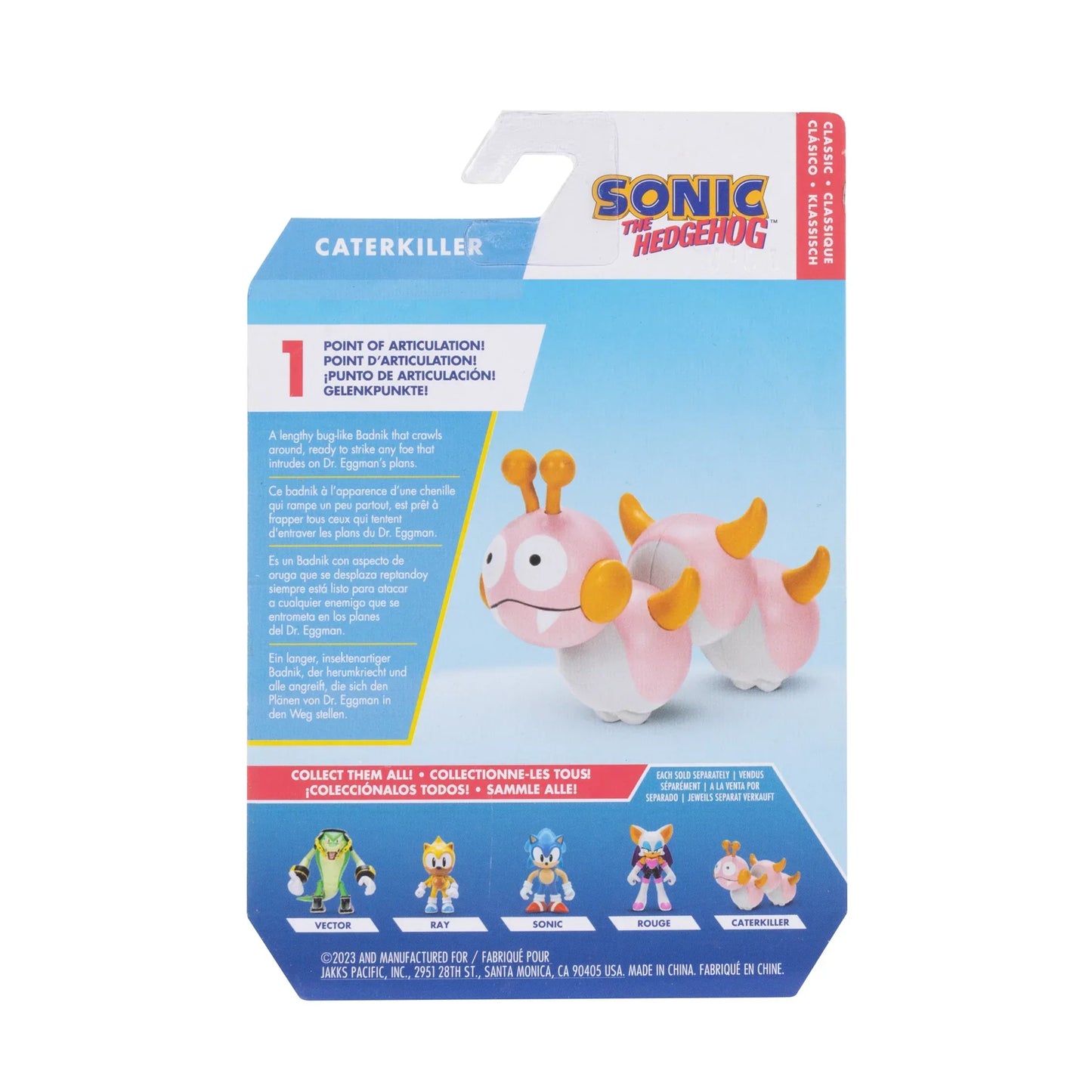 Jakks Pacific Sonic Caterkiller – 2.5" Poseable Action Figure Collectible