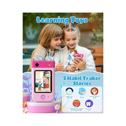 Kids Smart Phone Toy with Touchscreen & Camera, Pink – DARME