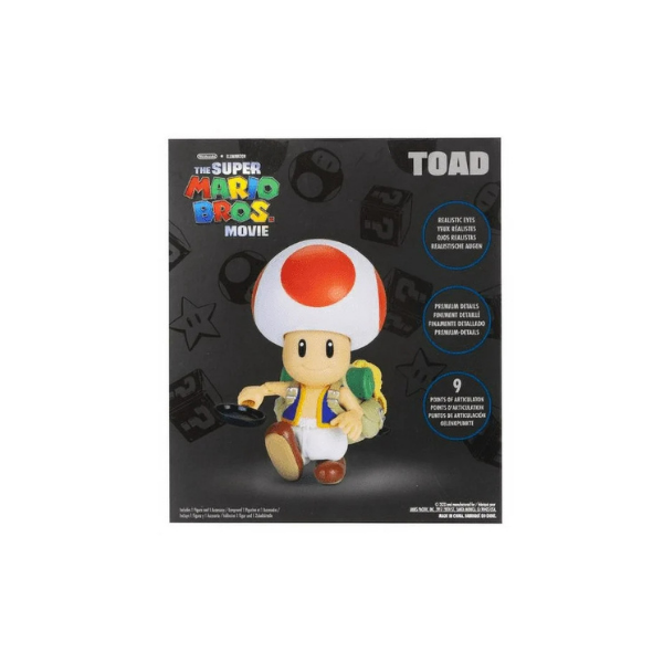 Super Mario Bros Toad 5 inch Articulated Action Figure with Accessory