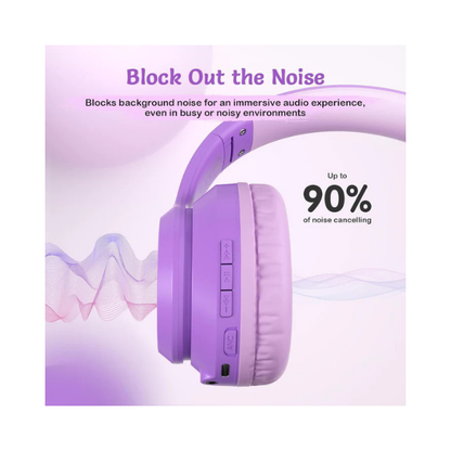 TONOSHARK Kids Bluetooth Headphones ANC 40H Wireless Over-Ear Purple