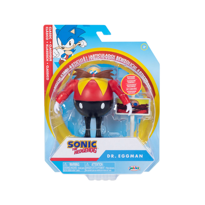 Jakks Sonic The Hedgehog DR EGGMAN with GOAL POST 4" Inch Action Figure