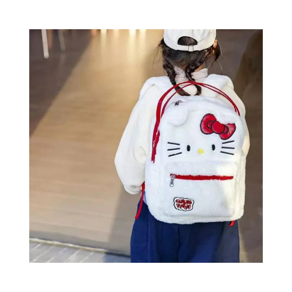 HZARTEWE Plush Backpack Bundle – Cute Kids & Adults School Travel Bag