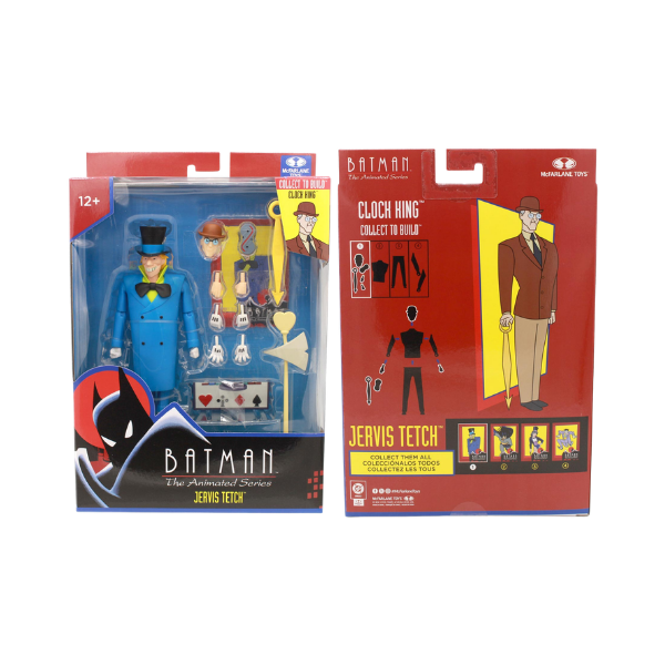 McFarlane DC Multiverse Batman The Animated Series Jervis Tetch Mad Hatter Build-A-Figure Clock King Figure 6in