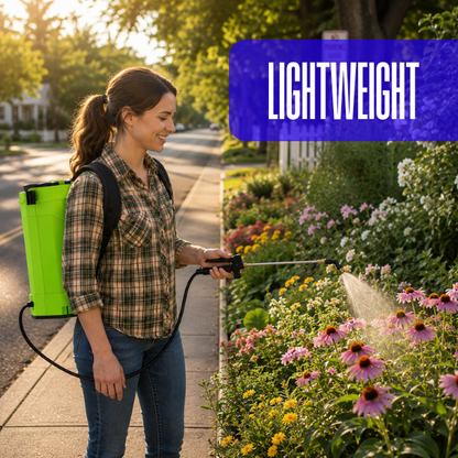 QGeeM Electric Backpack Sprayer 5.3 Gallon 100 PSI Weed Killer Garden Sprayer Battery Powered 21V