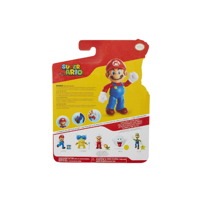 Super Mario 4 inch Articulated Action Figure with POW Block Accessory
