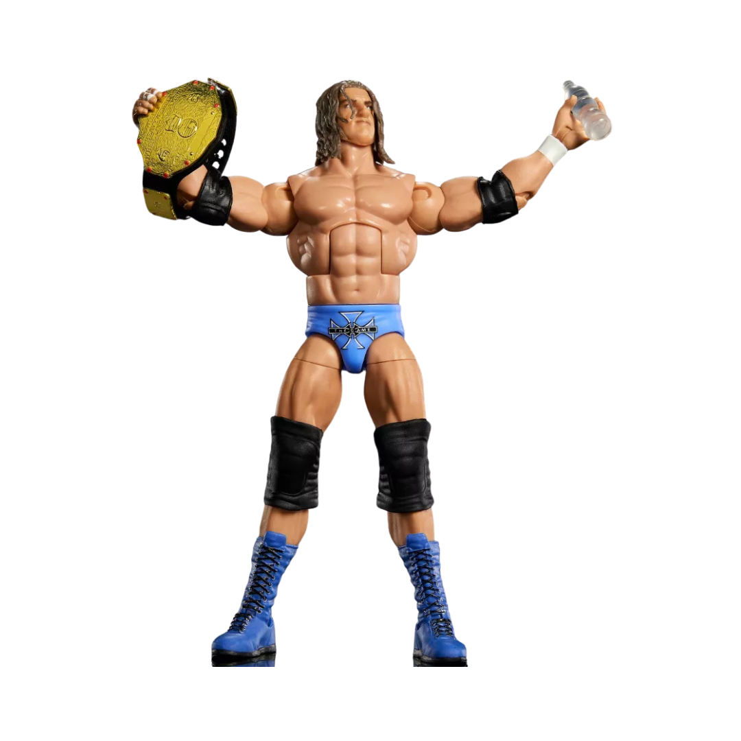 WWE Legends Elite Series 31 Triple H 6-inch Mattel figure with Diamond Studd Build-A-Figure part