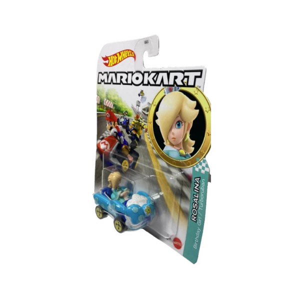 Hot Wheels Mario Kart Rosalina Birthday Girl Turbofan Die-Cast Kart – Nintendo Collectible
