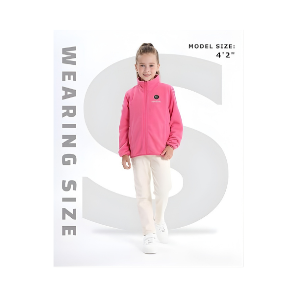 Venustas Kids Heated Fleece Jacket – 7.4V Battery, Ultra-Warm Winter Coat