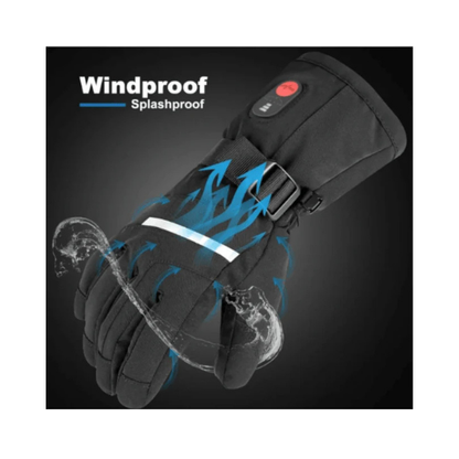 DINSVTA Heated Gloves Unisex Winter Skiing Carbon Fiber Rechargeable