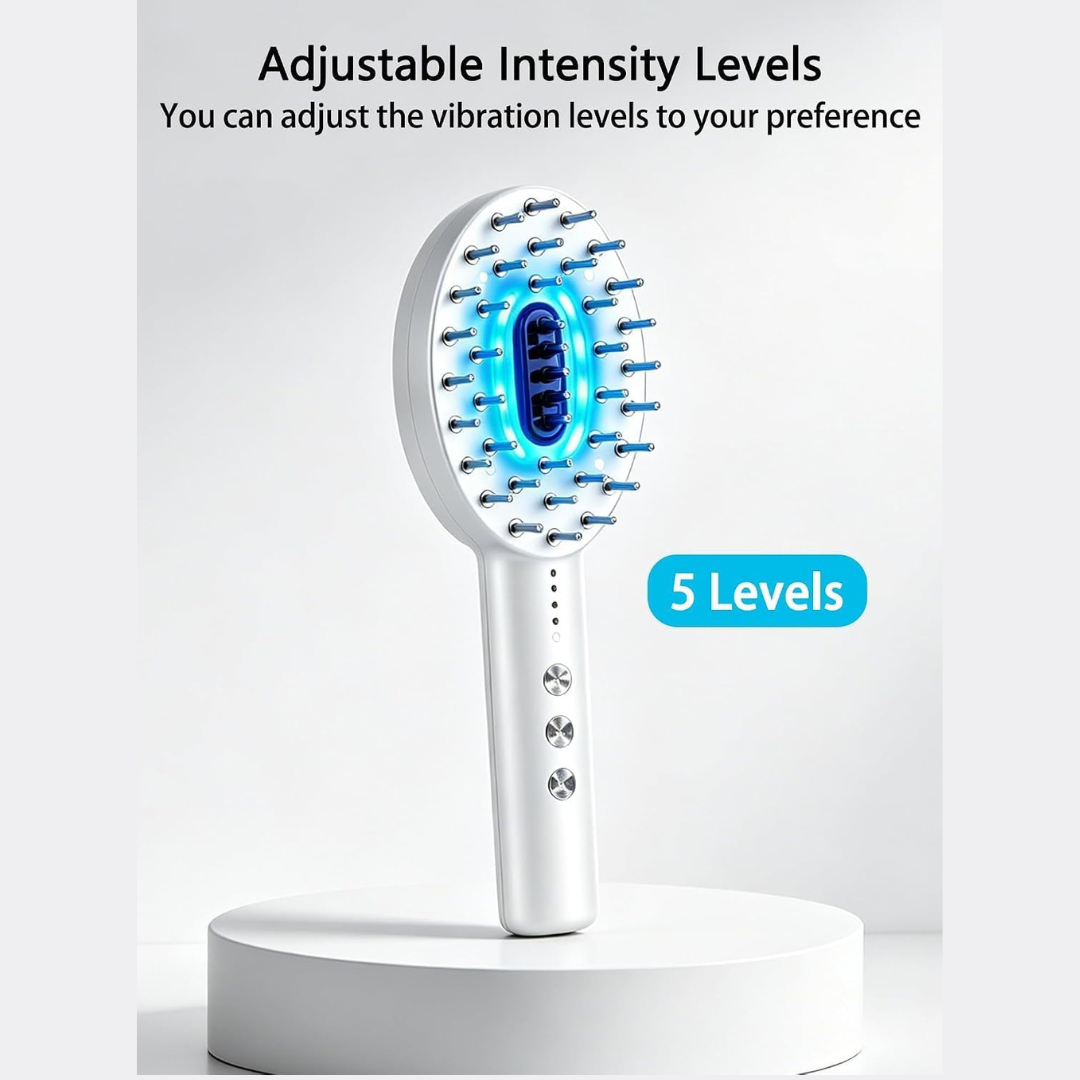 ABVOT 3-in-1 Electric Scalp Massager Brush with Hair Oil Applicator