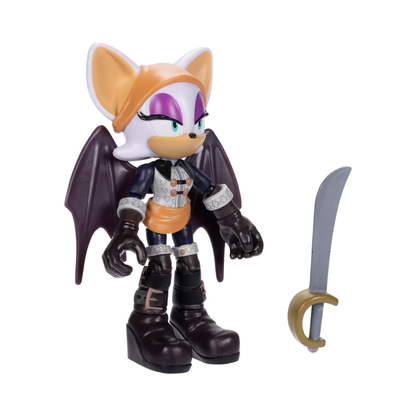 Sonic Prime 5-inch Baton Rouge - No Place Action Figure 15 points of Articulations (Officially licensed by Sega and Netflix)