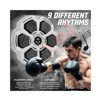 PHYLOKS Musical Boxing Machine – Wall-Mounted Boxing Trainer with Gloves