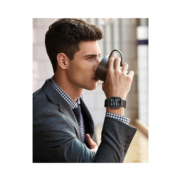 Magnetic Stainless Steel Mesh Band for Apple Watch – Secure & Stylish Fit