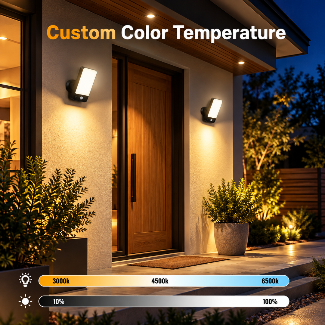 FabStyl Rechargeable Motion Sensor Outdoor Light, 10000mAh, 3 Modes