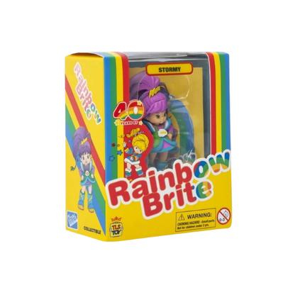 Boneco Stormy Rainbow Brite 40º aniversário NIB 3" Personagem