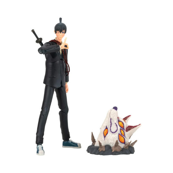 Total Anime Aki Hayakawa – 6.5" Chainsaw Man Figure with Fox Devil & Gear