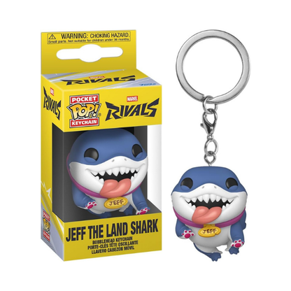 Funko Pocket Pop Keychain Marvel Rivals Jeff the Land Shark Bobblehead