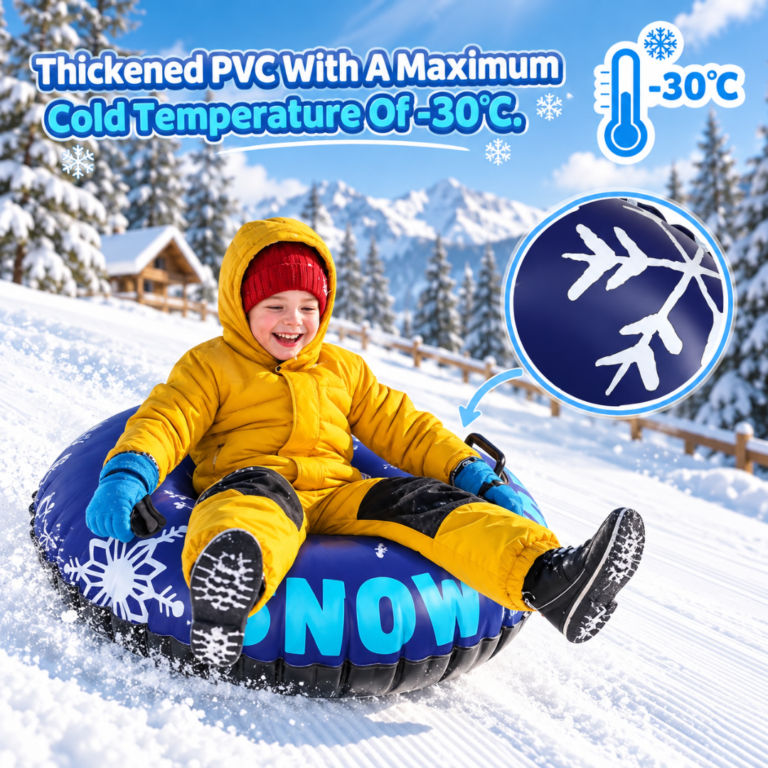 Eterfun 36-inch Inflatable Snow Tubes 2-Pack – Cold-Resistant PVC with Handles