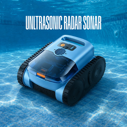 Robotic Pool Cleaner, Cordless Pool Vacuum for Inground Pools, Automatic Pool Cleaner Robot for Pool Floors, Drain Cleaning, Walls, Waterline, 2150 Sq.ft, 180min Runtime, 3H Fast Charging Robot for Spa Pool