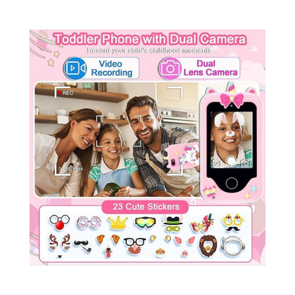 Kids Smart Toy Phone – 2.8” Touchscreen, Dual Cameras, Games & Music
