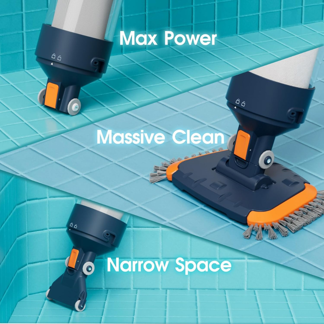 AQUAFYSH AQ70 Cordless Pool Vacuum 18.9 GPM Handheld Pool Cleaner