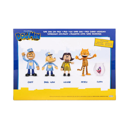 Dog Man Supa Cool Figure Pack 2.5-Inch Action Figures 5-Pack