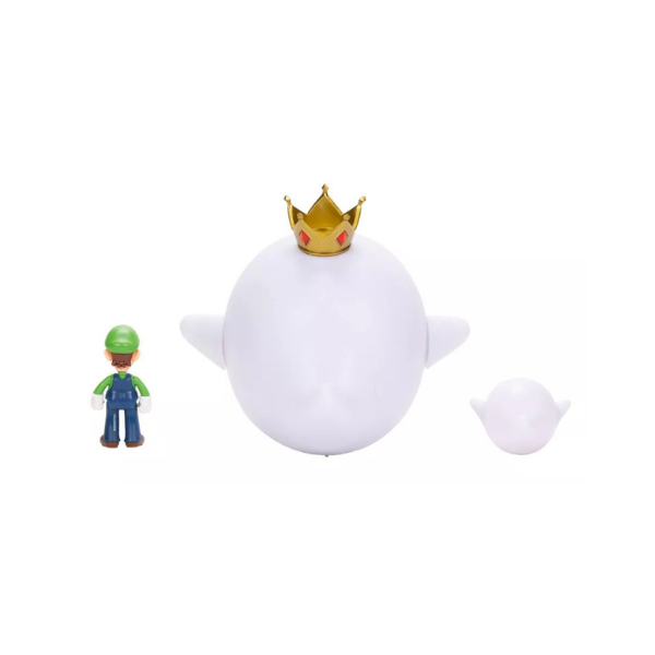 Super Mario King Boo, Boo, Luigi 3-Pack Action Figures - Jakks Pacific